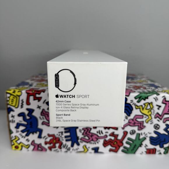 EMPTY BOX CASE ONLY Apple Watch Sport 42mm - NO watch No accessories - Picture 6 of 8